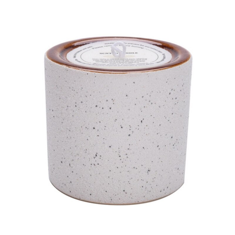 Embossed Glass Scented Candle Holder