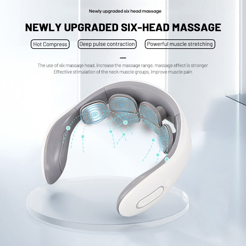 Neck Massage Instrument Electric Rechargeable Heating