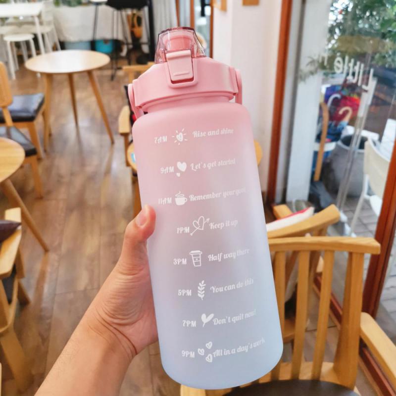 Water Bottle Sports Summer Cold Water Cup Gym Fitness