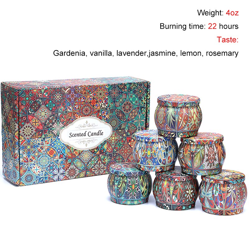 Tinplate Candle Box Tin Cans Holder