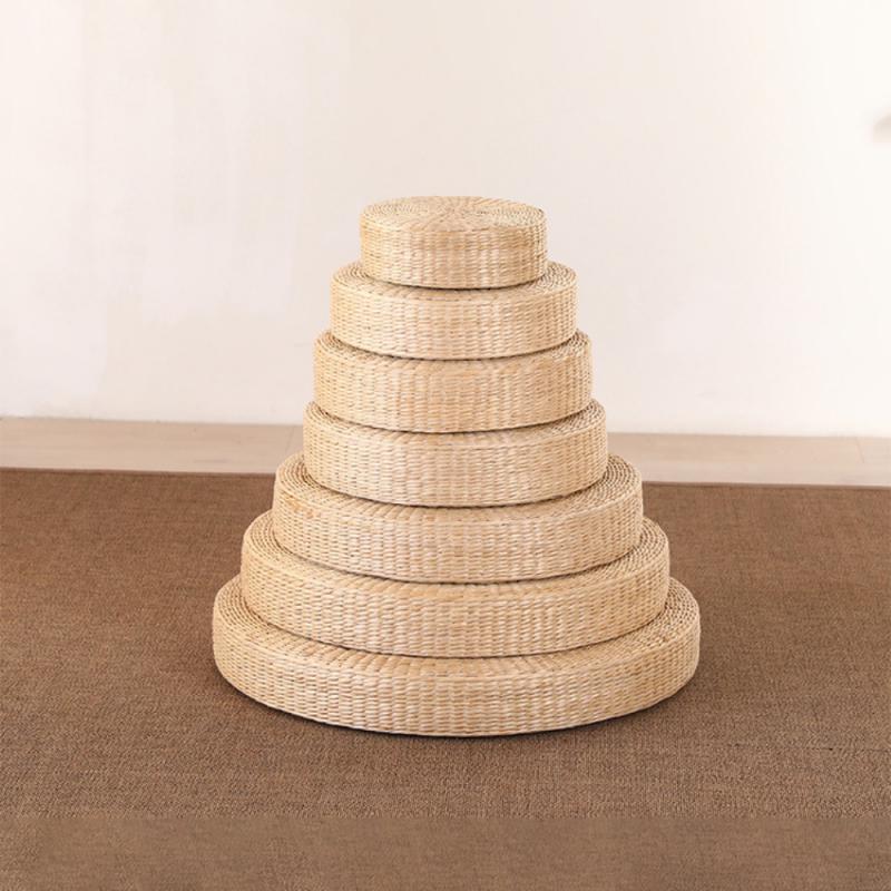 Cushion Handcrafted Knitted Straw Flat Seat