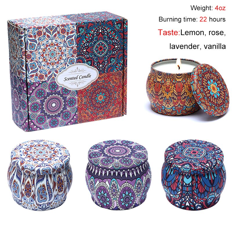 Tinplate Candle Box Tin Cans Holder