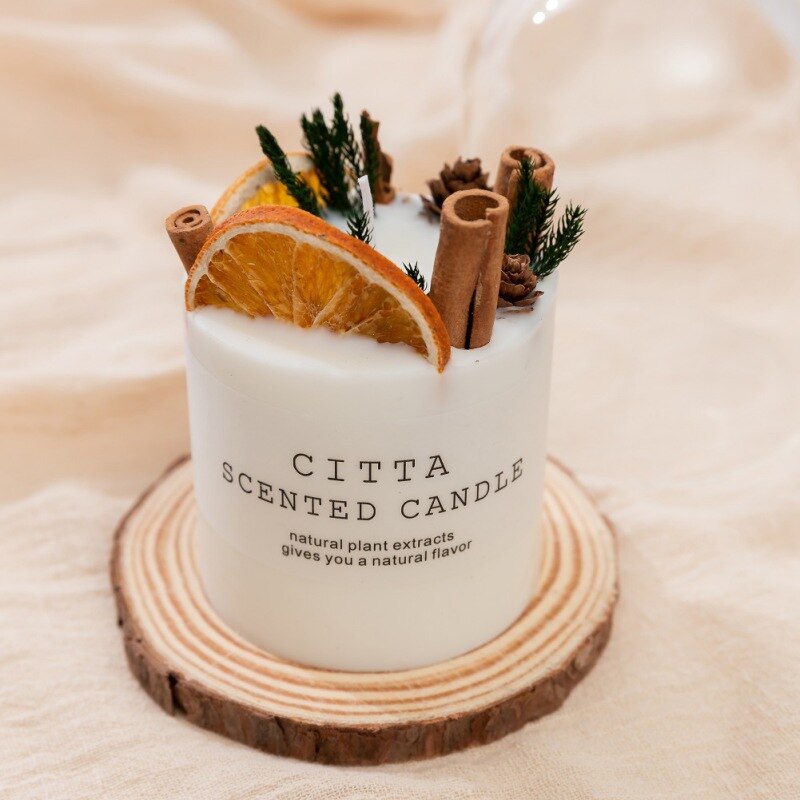Embossed Glass Scented Candle Holder
