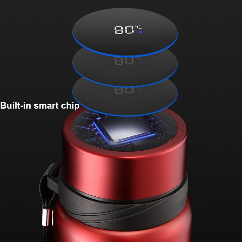 Intelligent Digital Thermos Water Bottle Touch Display Temperature Stainless Steel Vacuum Flasks Coffee Cup Sports Thermo 1000ml