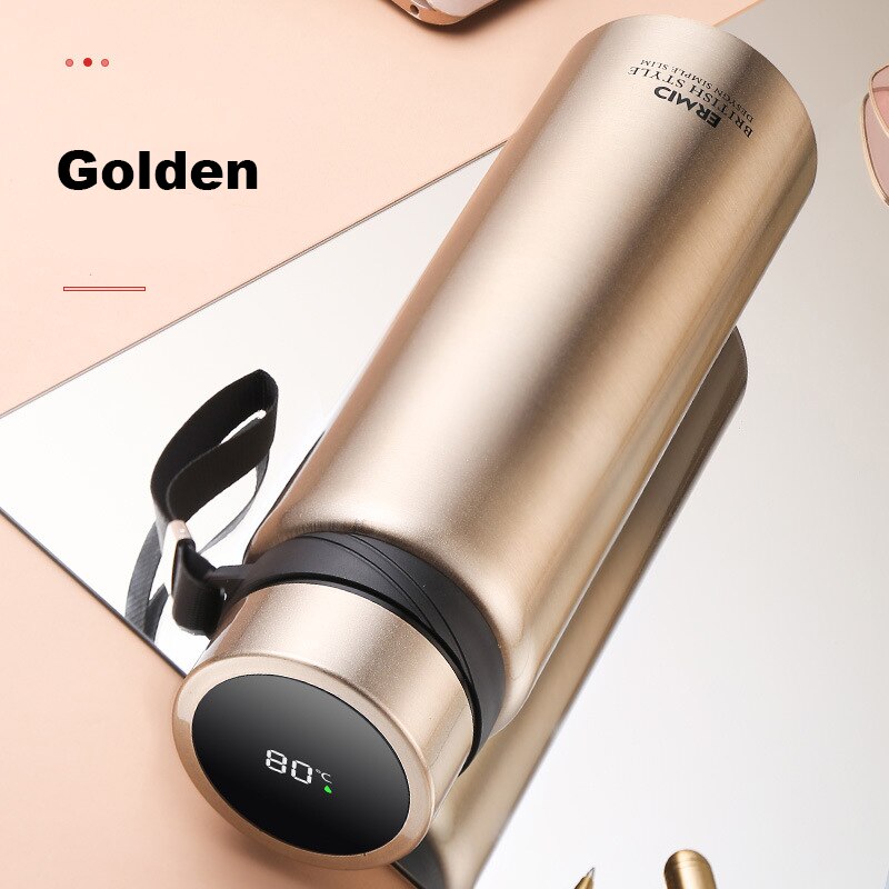 Intelligent Digital Thermos Water Bottle Touch Display Temperature Stainless Steel Vacuum Flasks Coffee Cup Sports Thermo 1000ml