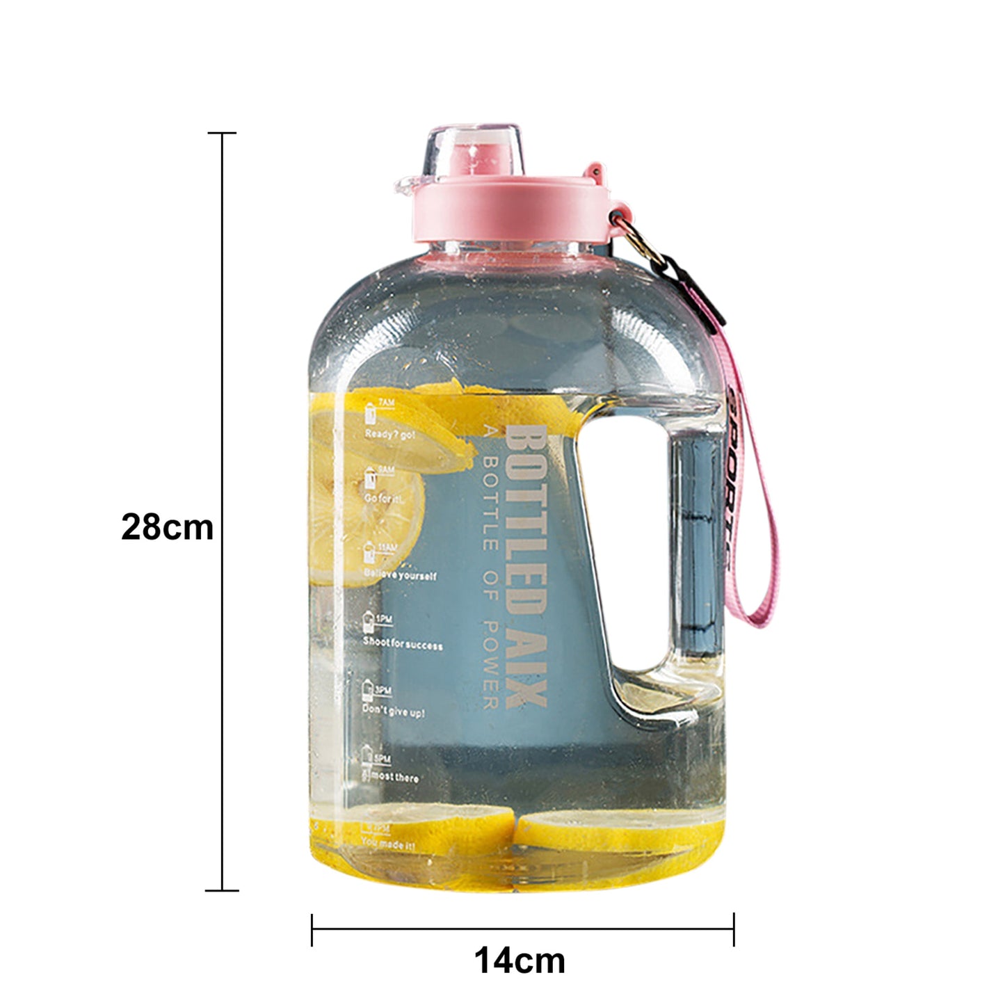 Water Bottle Marker Handle Strap Sport Fitness Gym Cup