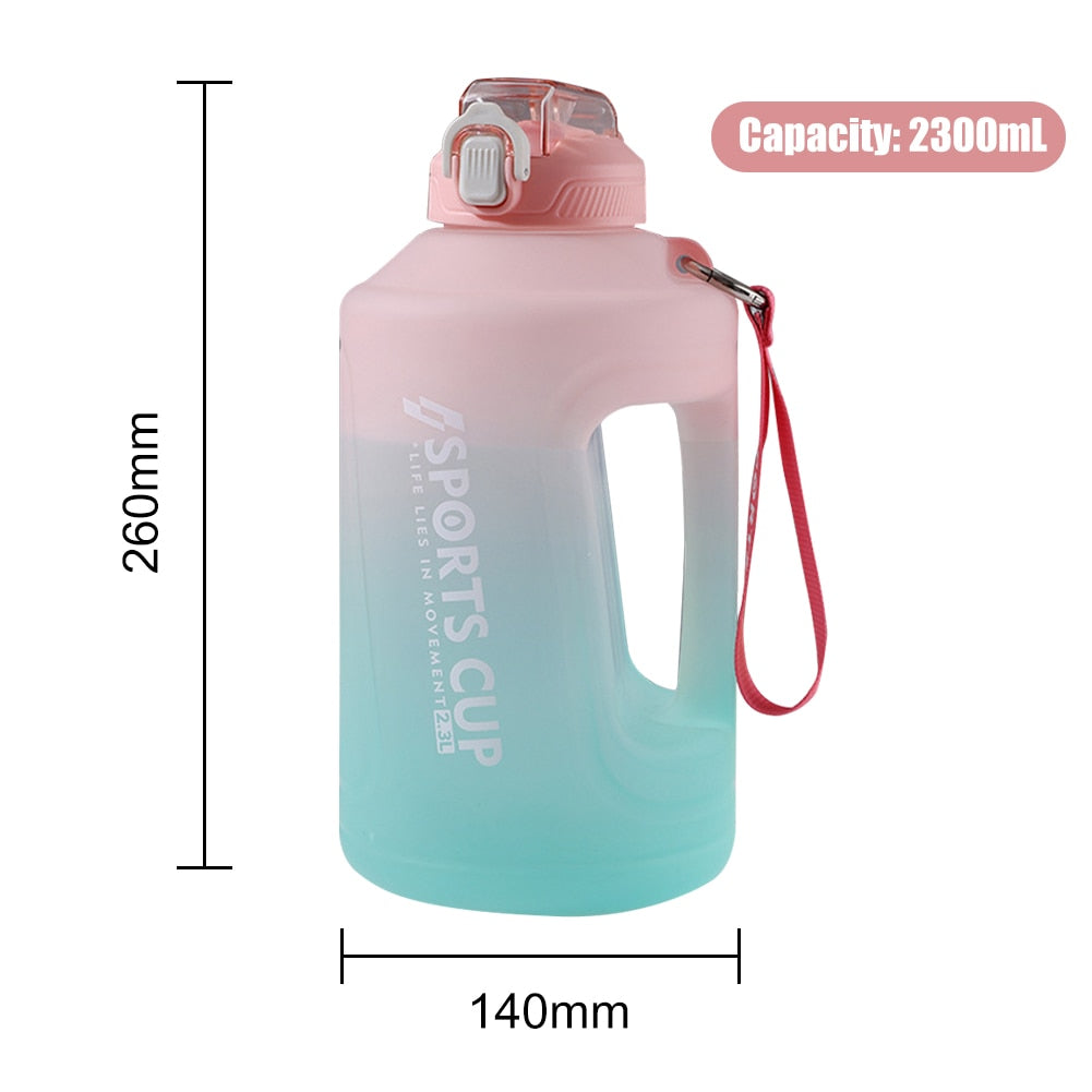 Water Bottle Marker Handle Strap Sport Fitness Gym Cup