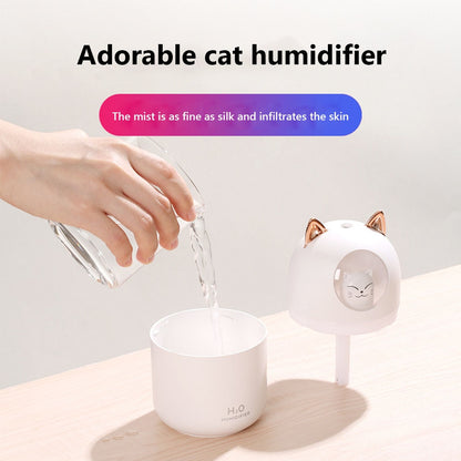 Humidifier Cute Cartoon Cat Home Car Air Purifier Freshener