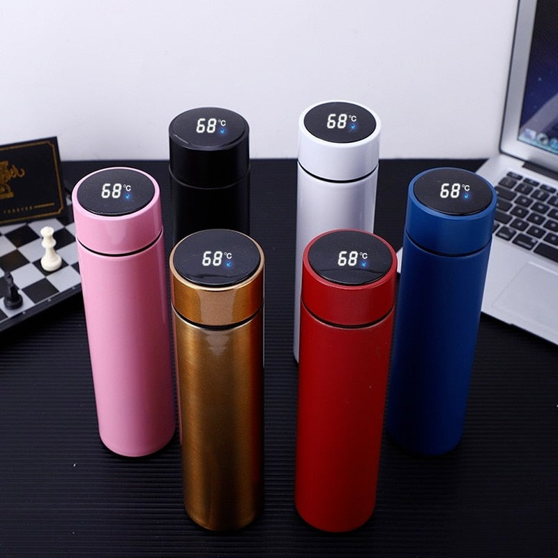 Smart Thermos Water Bottle Stainless Steel