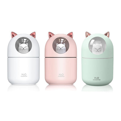 Humidifier Cute Cartoon Cat Home Car Air Purifier Freshener