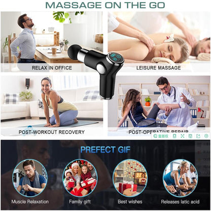 Massage Gun Muscle Massager Fascial Gun For Pain Relief Body