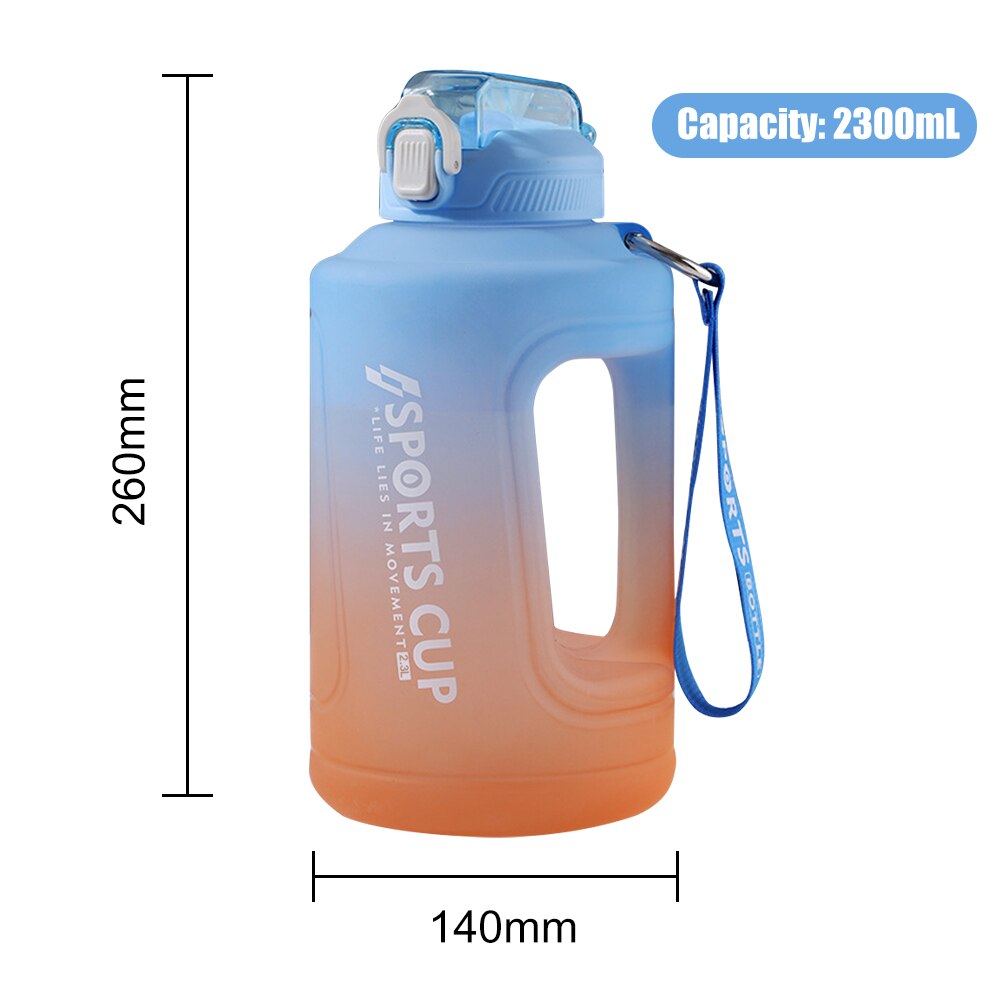 Water Bottle Marker Handle Strap Sport Fitness Gym Cup