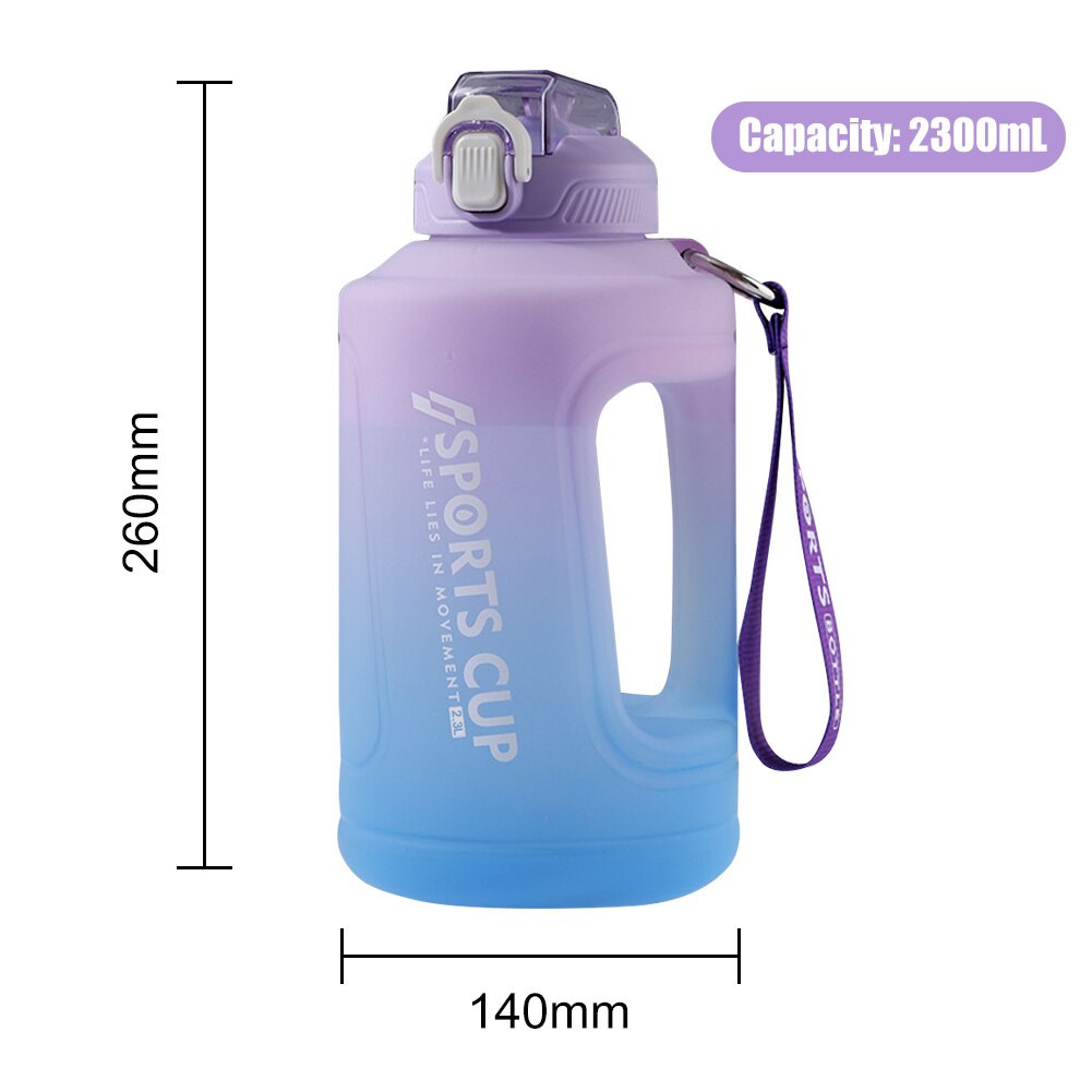 Water Bottle Marker Handle Strap Sport Fitness Gym Cup