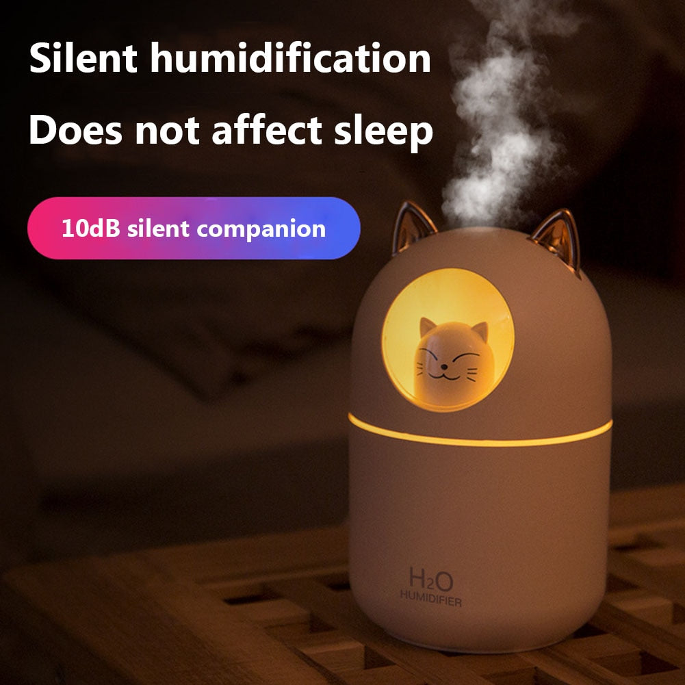 Humidifier Cute Cartoon Cat Home Car Air Purifier Freshener